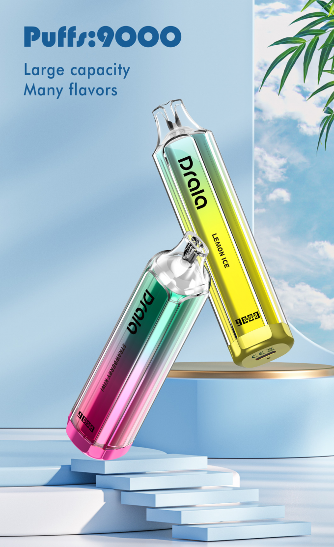 9000 Hauche wieder aufladbare gewürzte E Zigarette des Wegwerf-Vape-Hülsen-Gerät- 1